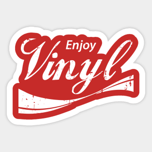 Enjoy Vinyl Record Sticker